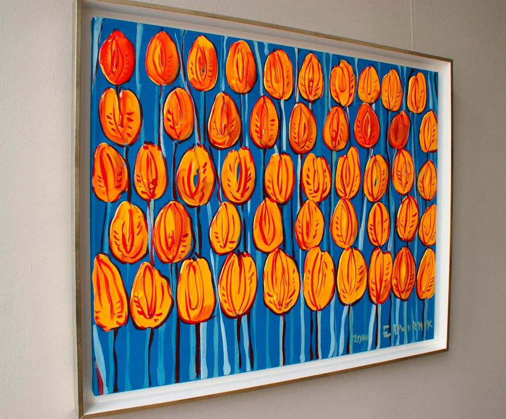 Edward Dwurnik - Yellow tulips (Oil on Canvas | Size: 87 x 71 cm | Price: 9000 PLN)