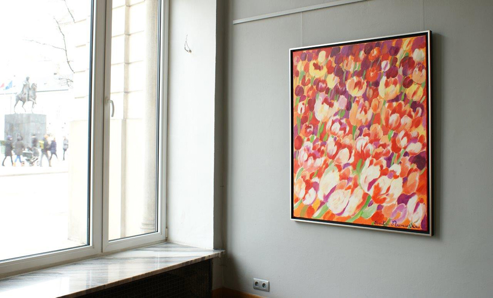 Beata Murawska - Dream about spring (silver frame) (Oil on Canvas | Size: 105 x 125 cm | Price: 6500 PLN)