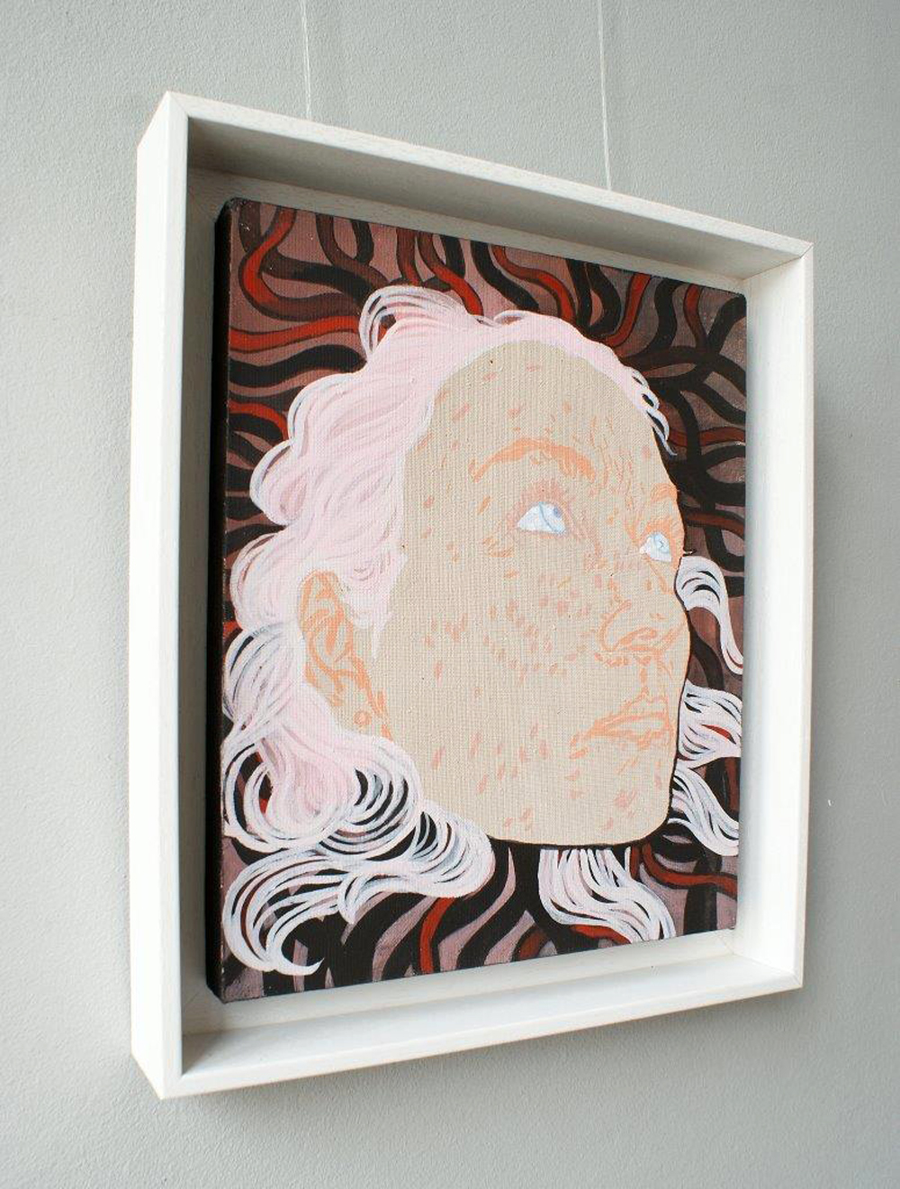 Agnieszka Sandomierz - Medusa (Tempera on canvas | Wymiary: 31 x 36 cm | Cena: 2200 PLN)
