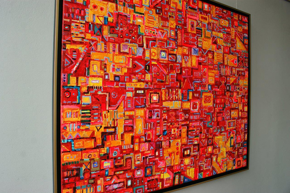 Krzysztof Pająk - Tokio drift (Oil on Canvas | Wymiary: 125 x 105 cm | Cena: 8000 PLN)
