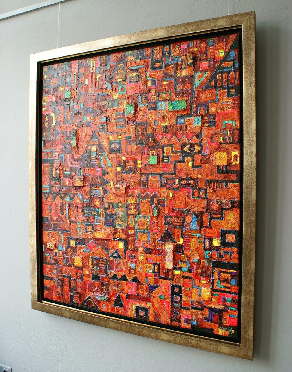 Krzysztof Pająk - Integrated circuits (Oil on Canvas | Size: 114 x 134 cm | Price: 7800 PLN)