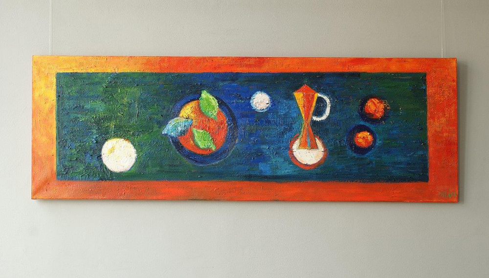 Darek Pala - Still life (Oil on Canvas | Size: 180 x 60 cm | Price: 9000 PLN)