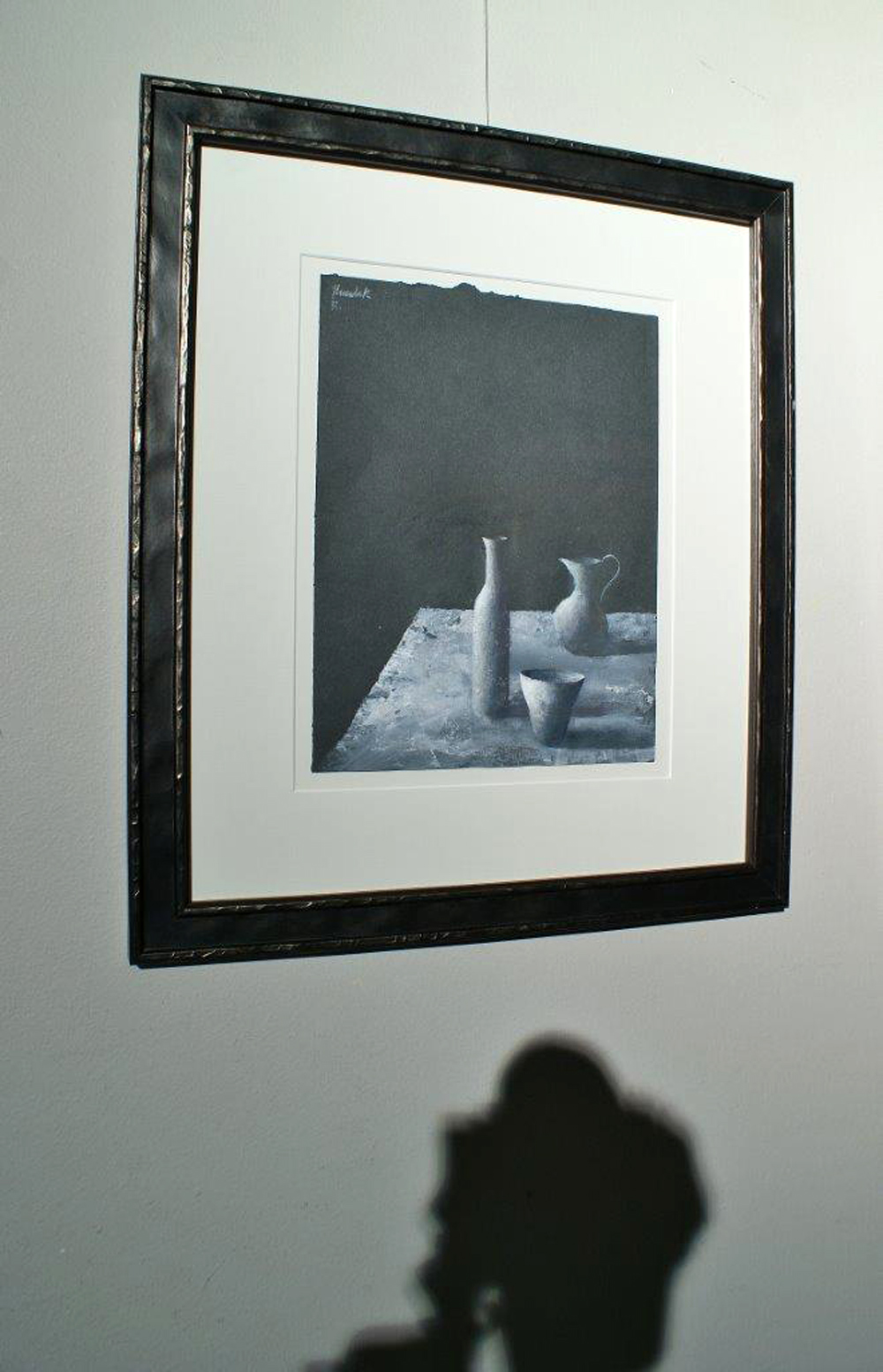 Łukasz Huculak - Still life on a black background (Tempera on canvas | Size: 43 x 50 cm | Price: 2600 PLN)