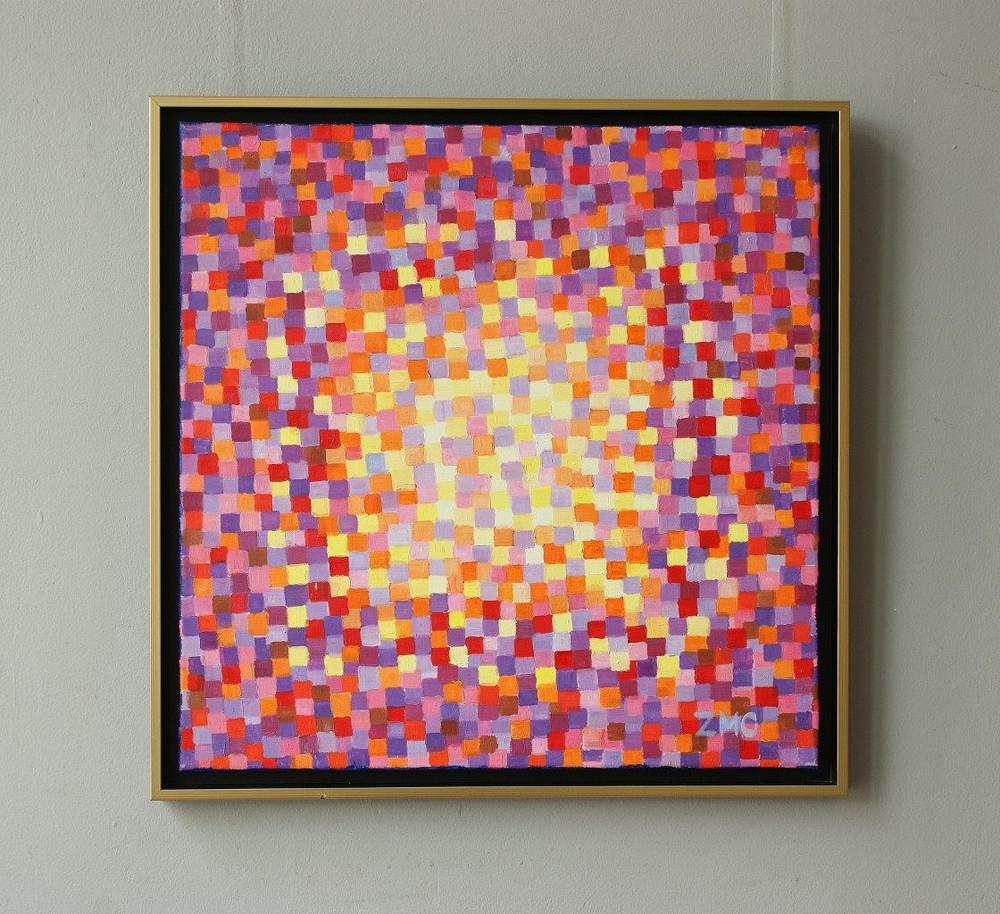 Zofia Matuszczyk-Cygańska - Fire (Oil on Canvas | Größe: 65 x 65 cm | Preis: 8000 PLN)