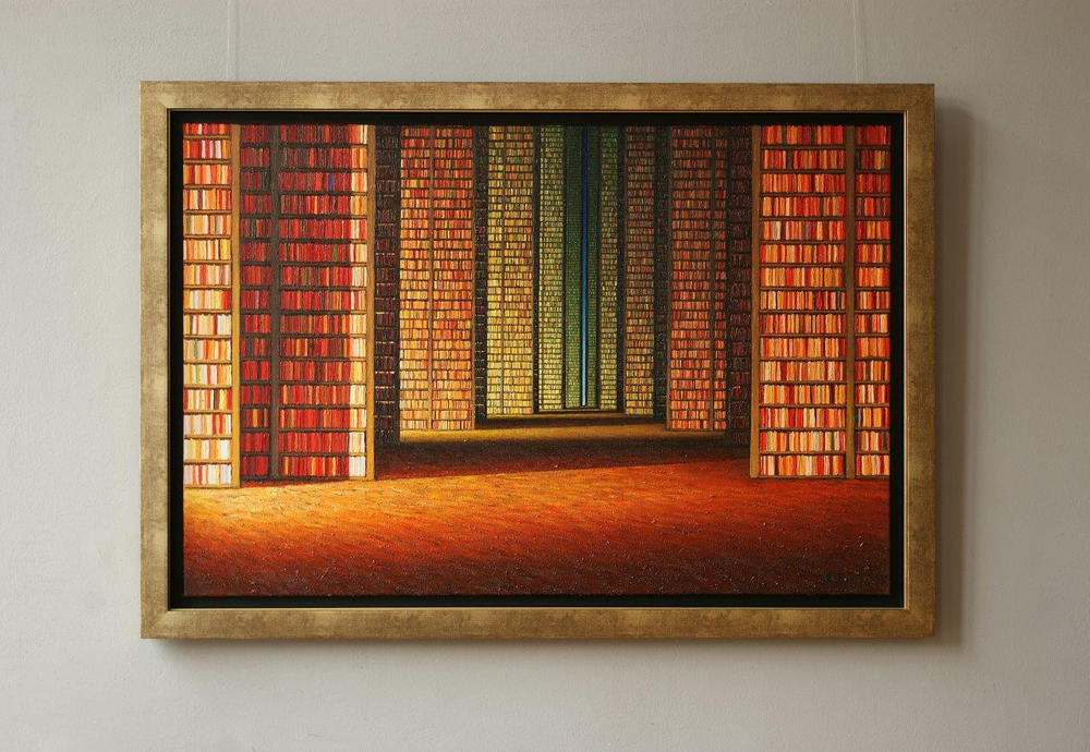 Adam Patrzyk - Library (Oil on Canvas | Wymiary: 134 x 94 cm | Cena: 19500 PLN)