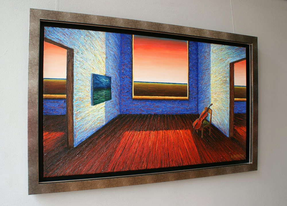Adam Patrzyk - Room with a view (Oil on Canvas | Wymiary: 134 x 84 cm | Cena: 18000 PLN)
