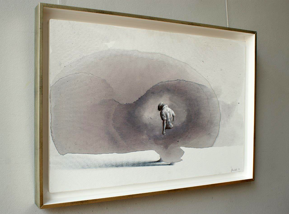 Łukasz Huculak - Figure (Tempera on canvas | Größe: 66 x 46 cm | Preis: 3600 PLN)