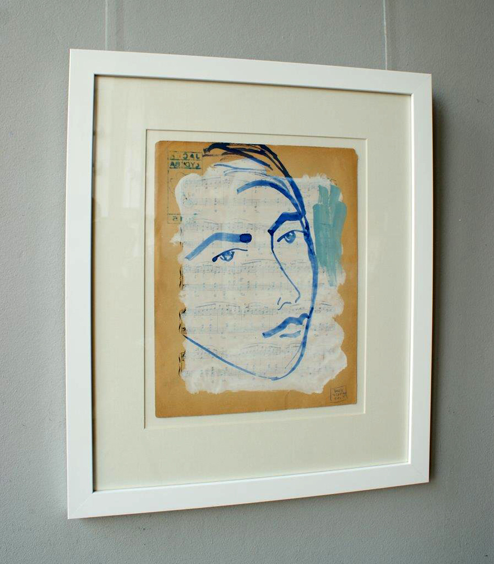 Jacek Łydżba - The boy's face (Guache on paper | Size: 48 x 57 cm | Price: 1400 PLN)