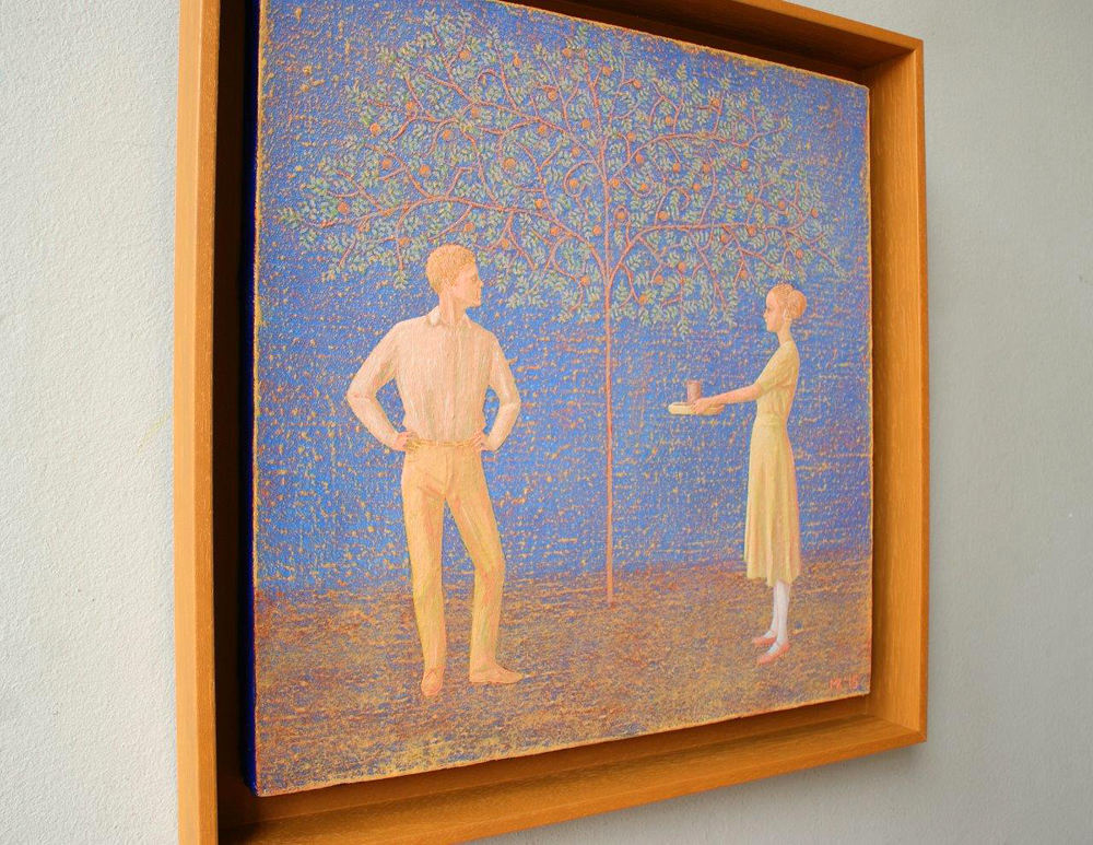 Mikołaj Kasprzyk - Treat (Oil on Canvas | Size: 41 x 41 cm | Price: 3000 PLN)