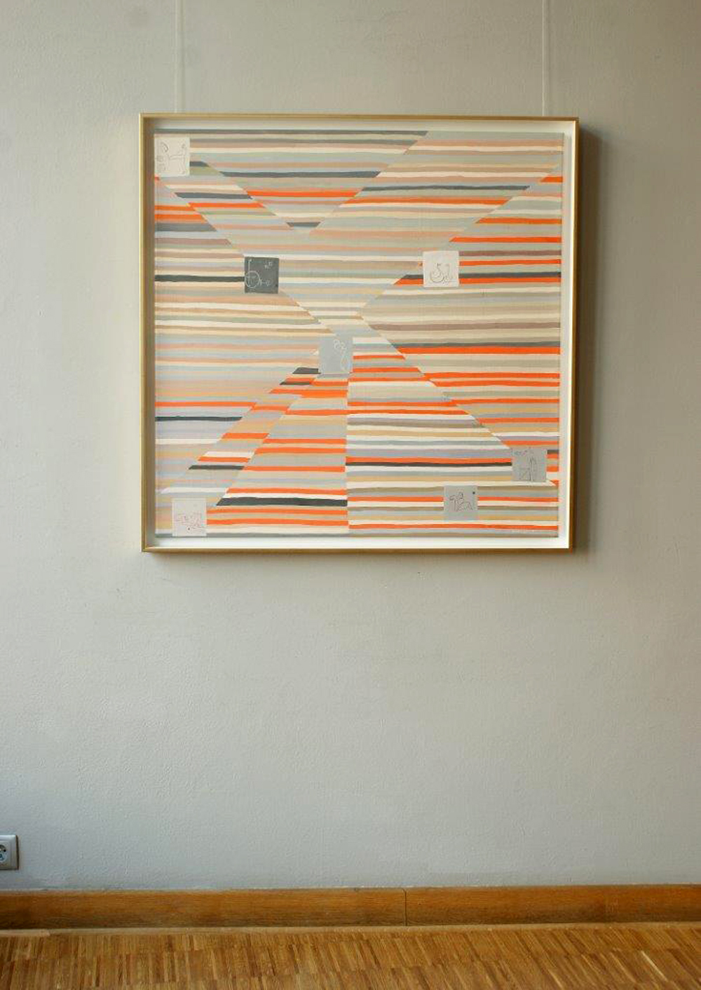 Jacek Cyganek - The distance does not matter (Tempera on canvas | Size: 96 x 96 cm | Price: 4500 PLN)