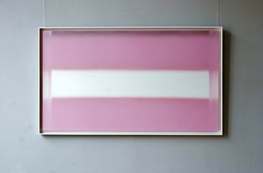Anna Podlewska - Horizontal shining (Oil on Canvas | Größe: 146 x 86 cm | Preis: 6500 PLN)