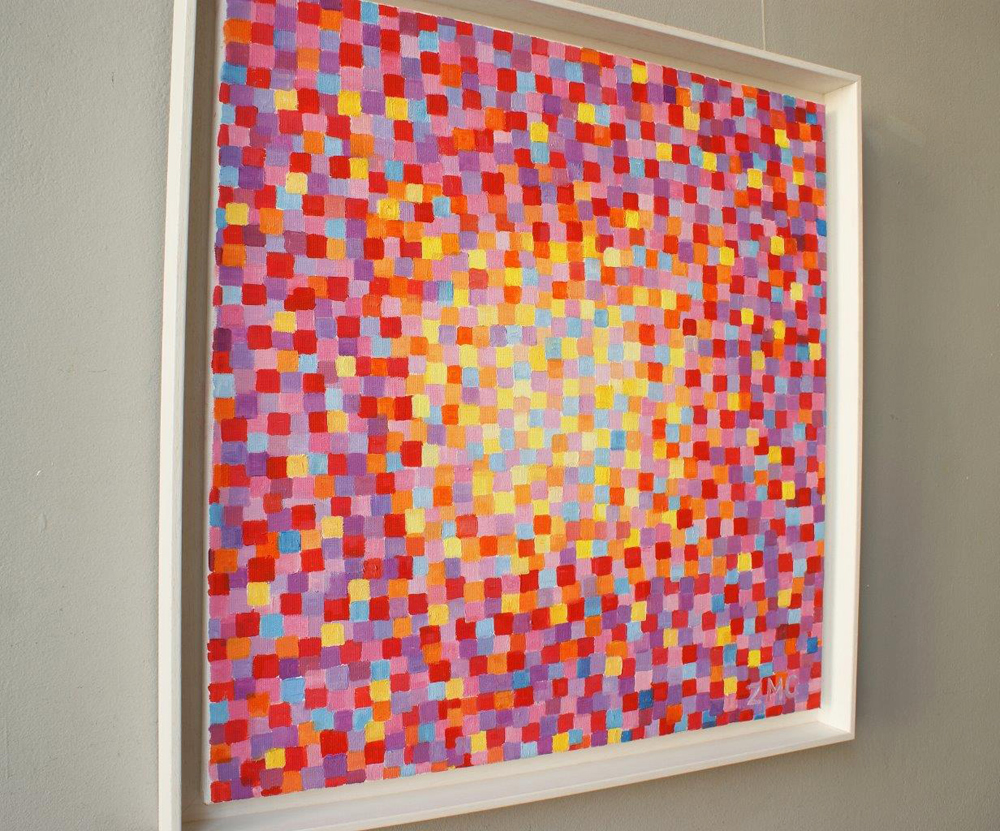 Zofia Matuszczyk-Cygańska - Pastel mosaic (Oil on Canvas | Size: 66 x 66 cm | Price: 8500 PLN)