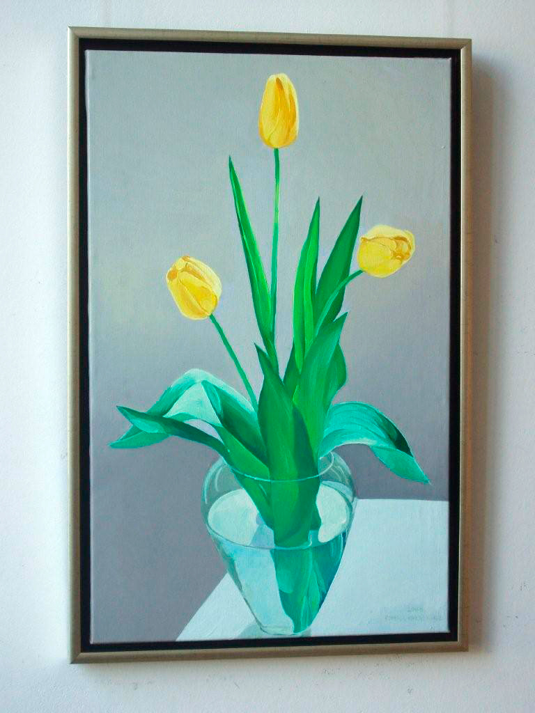 Tomasz Karabowicz - Tulips (Oil on Canvas | Wymiary: 56 x 86 cm | Cena: 4500 PLN)