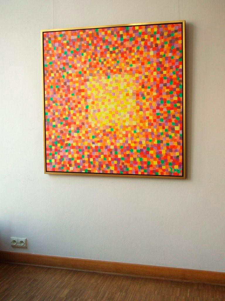 Zofia Matuszczyk-Cygańska - Orange (Oil on Canvas | Wymiary: 115 x 115 cm | Cena: 18000 PLN)