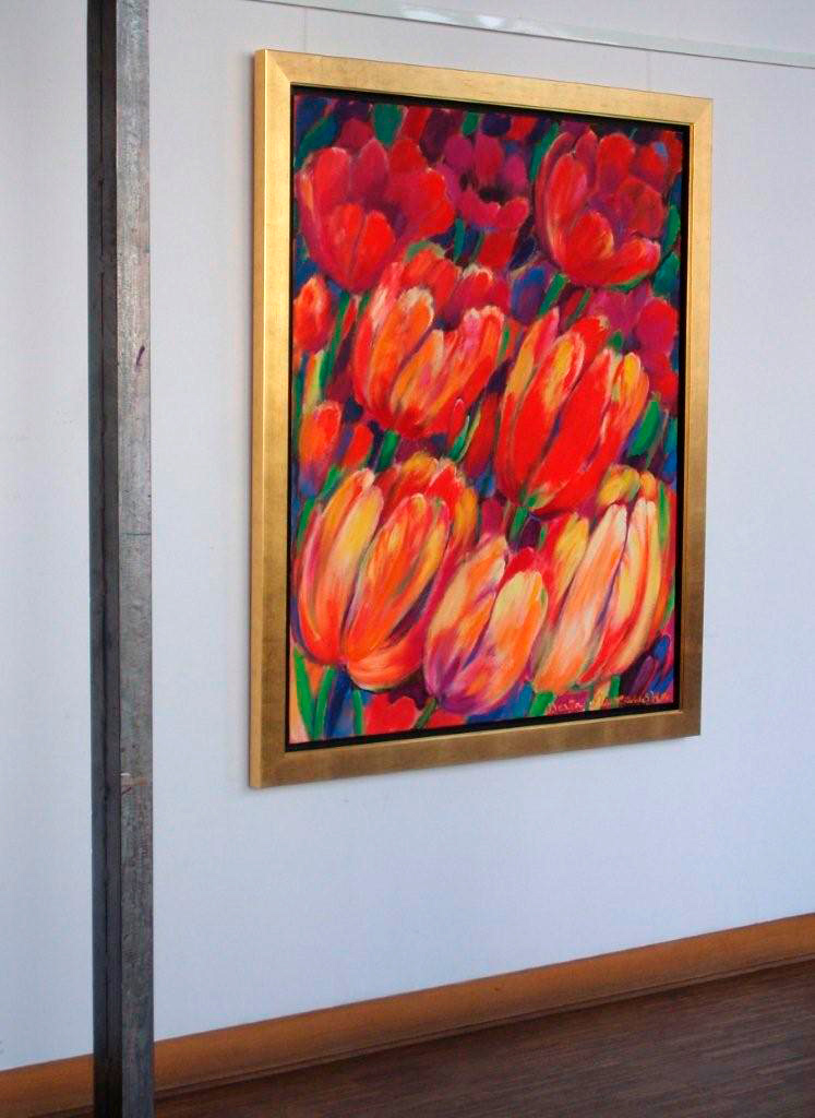 Beata Murawska - Big flowers (Oil on Canvas | Size: 115 x 135 cm | Price: 6500 PLN)