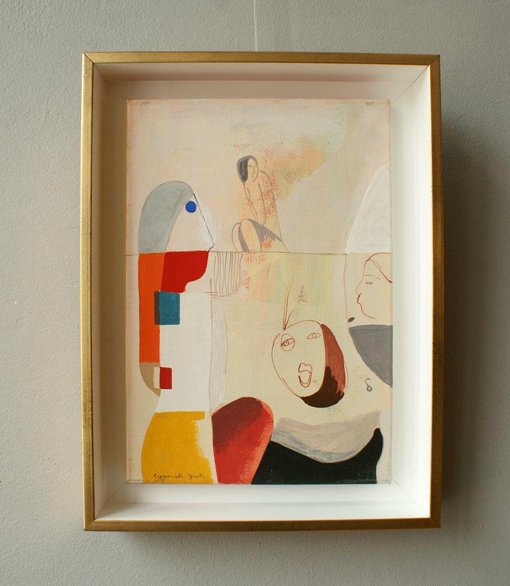 Jacek Cyganek - Come on, join us (Tempera on canvas | Größe: 27 x 36 cm | Preis: 1400 PLN)