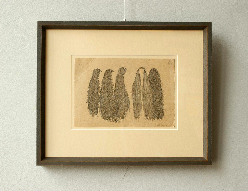 Magdalena Sawicka - Hair (Ink on paper | Größe: 43 x 36 cm | Preis: 1000 PLN)