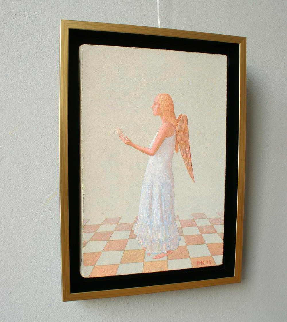 Mikołaj Kasprzyk - Angelic singing (Oil on Canvas | Size: 23 x 32 cm | Price: 1500 PLN)