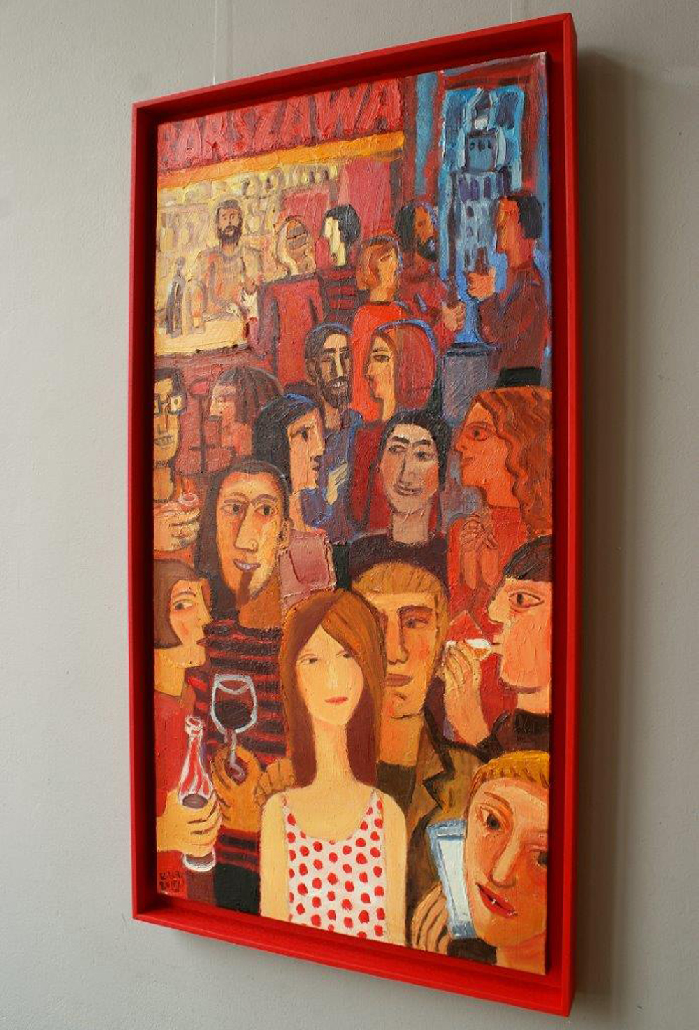 Krzysztof Kokoryn - Bar-Szawa (Oil on Canvas | Size: 56 x 106 cm | Price: 7000 PLN)