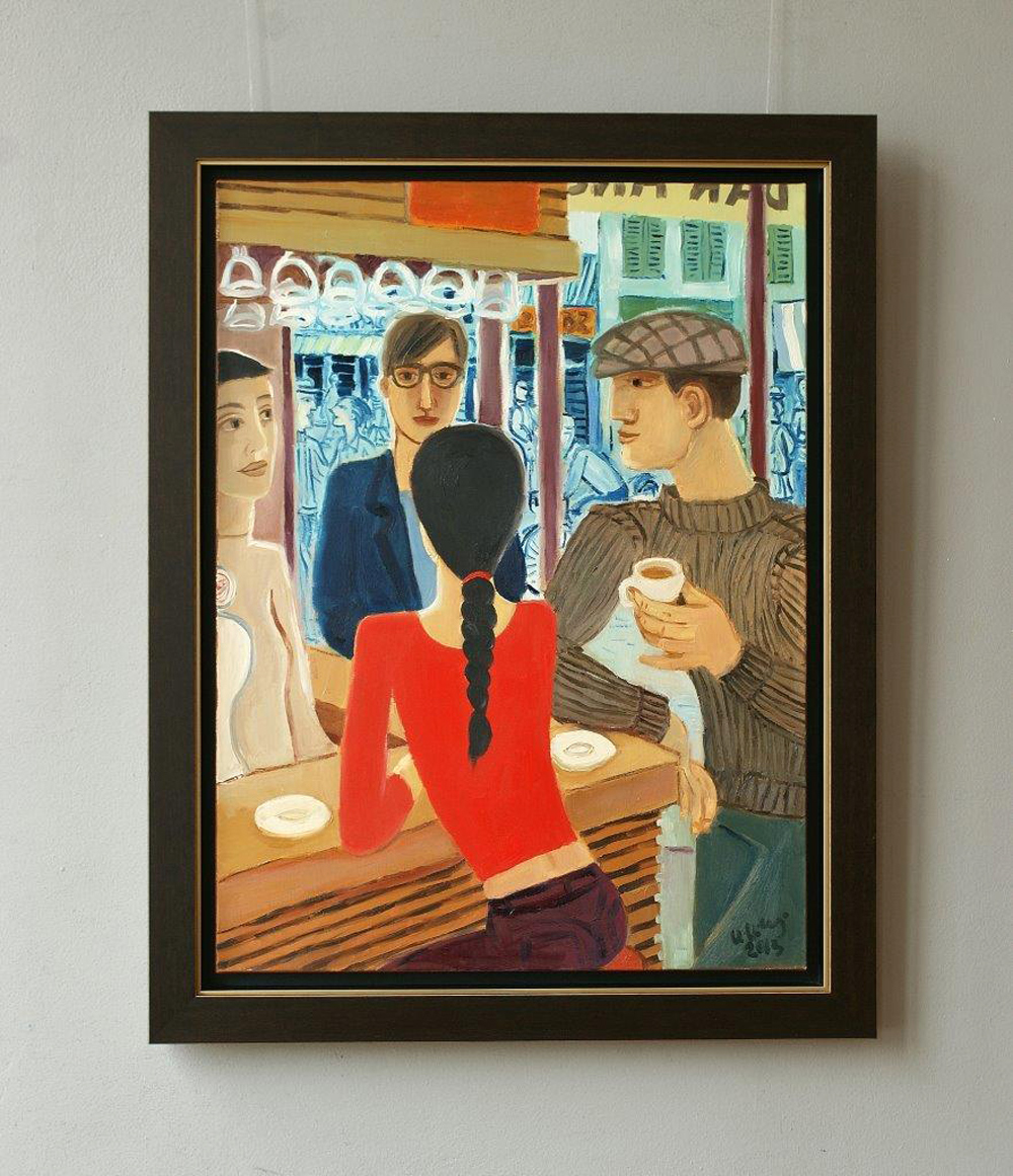 Krzysztof Kokoryn - Girl with braids (Oil on Canvas | Wymiary: 74 x 94 cm | Cena: 7000 PLN)