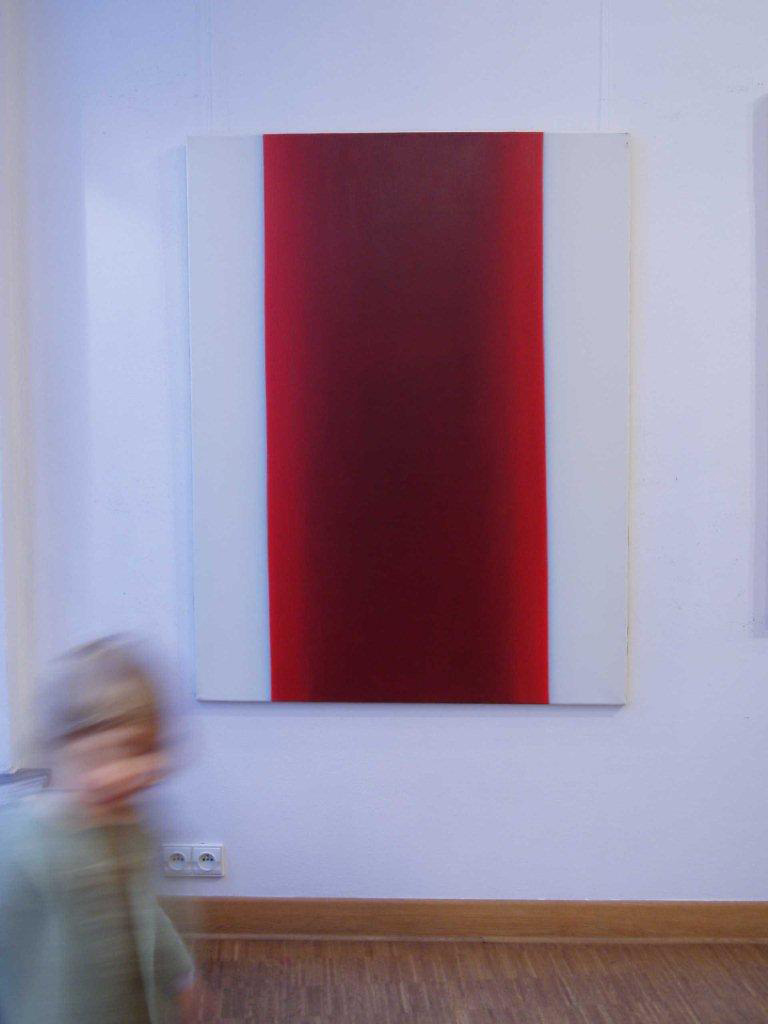 Anna Podlewska - Red and White (Oil on Canvas | Wymiary: 100 x 130 cm | Cena: 5000 PLN)