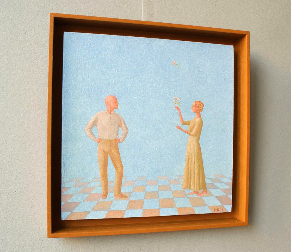 Mikołaj Kasprzyk - Lily (Oil on Canvas | Wymiary: 41 x 41 cm | Cena: 3200 PLN)