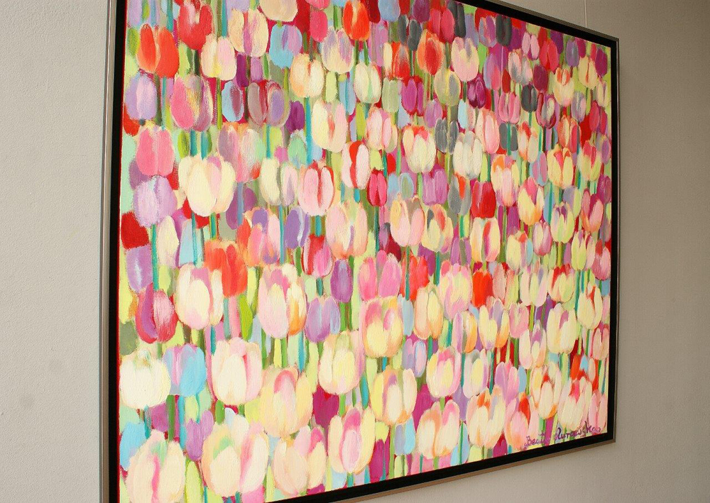 Beata Murawska - Tulip sorbet (Oil on Canvas | Wymiary: 125 x 105 cm | Cena: 6300 PLN)