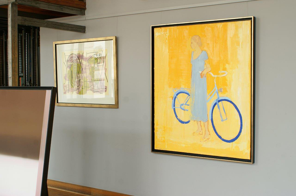 Jacek Łydżba - Cyclist (Oil on Canvas | Size: 105 x 125 cm | Price: 7000 PLN)