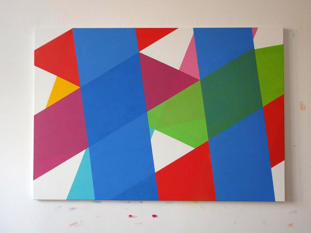 Joanna Stańko - Stretching of colors (Oil on Canvas | Wymiary: 130 x 90 cm | Cena: 7000 PLN)