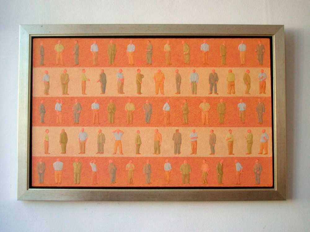 Mikołaj Kasprzyk - Five monologs (Oil on Canvas | Size: 146 x 97 cm | Price: 9000 PLN)