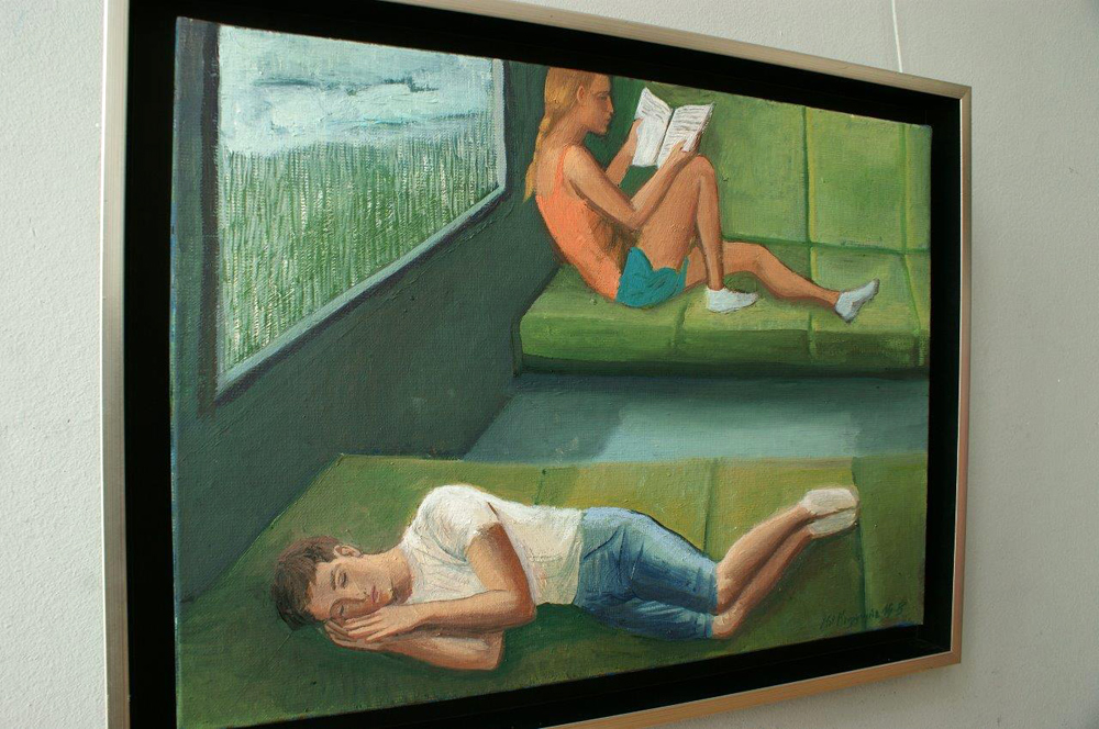 Katarzyna Karpowicz - Rain (Oil on Canvas | Größe: 51 x 38 cm | Preis: 4000 PLN)