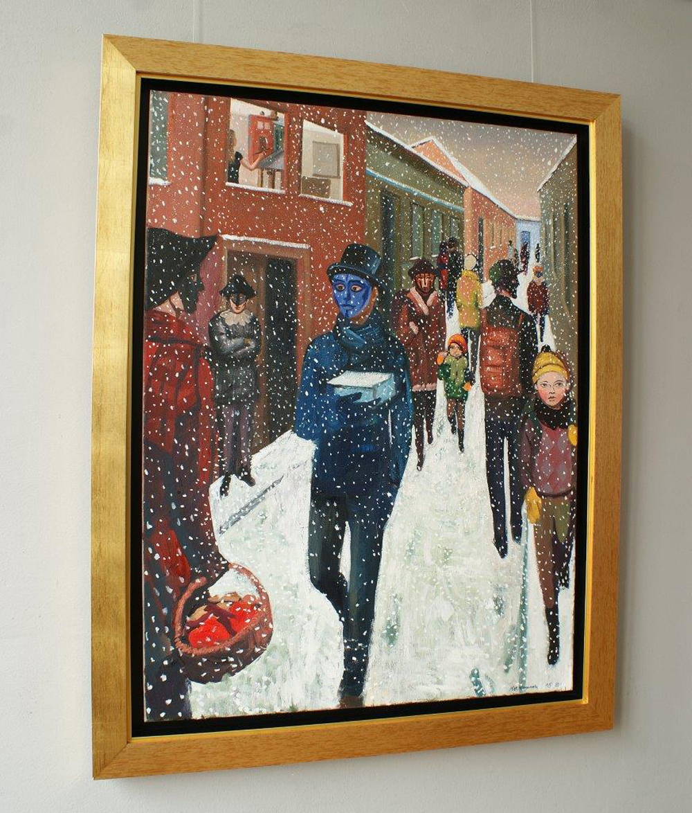Katarzyna Karpowicz - The last snow in Budapest (Oil on Canvas | Size: 91 x 116 cm | Price: 7000 PLN)