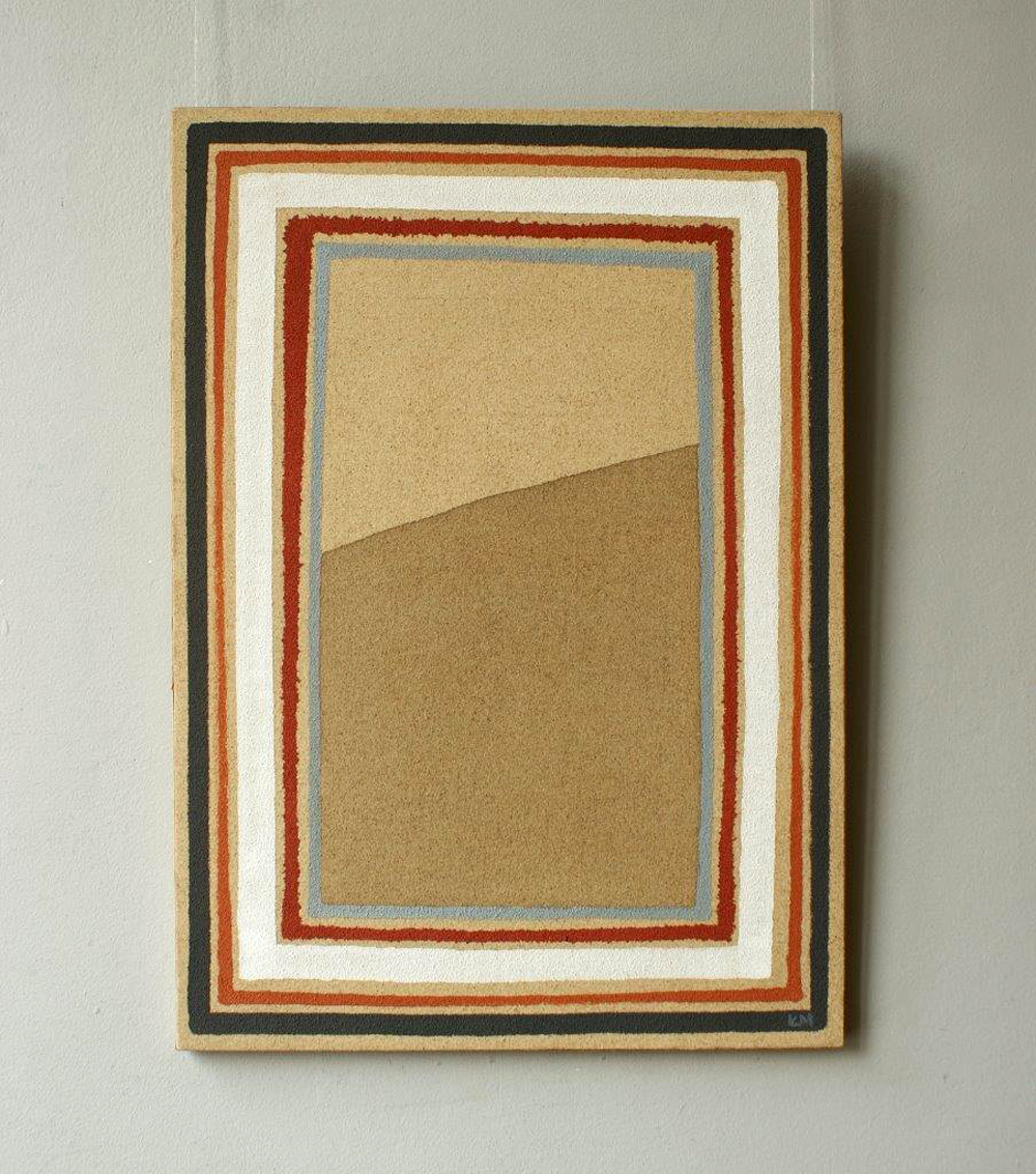 Łukasz Majcherowicz - Dune (Acrylic resin, sand and pigments on canvas | Größe: 50 x 70 cm | Preis: 4500 PLN)