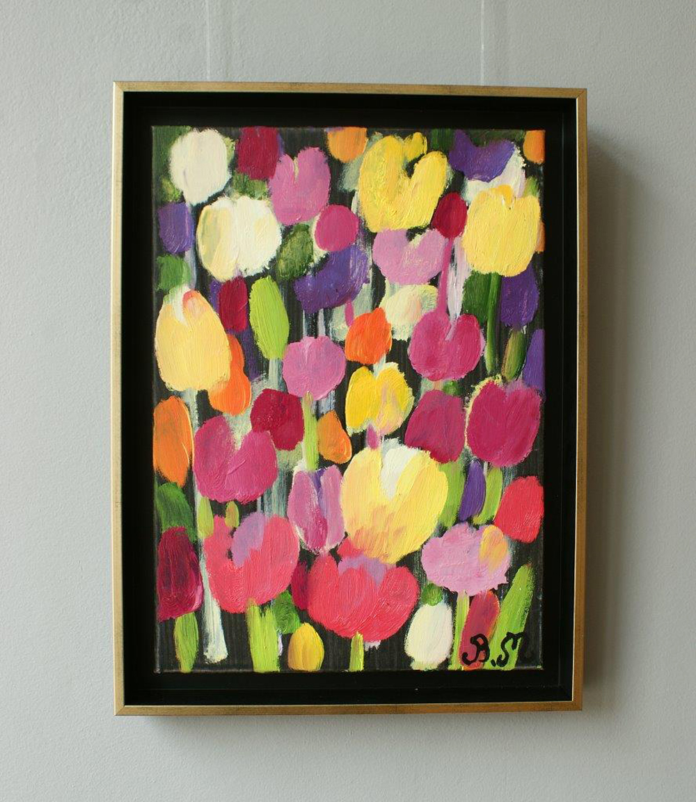 Beata Murawska - Confusion in the garden (Oil on Canvas | Wymiary: 39 x 52 cm | Cena: 2800 PLN)