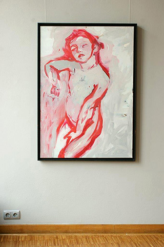Katarzyna Swinarska : Sleeping figure : Oil on Canvas