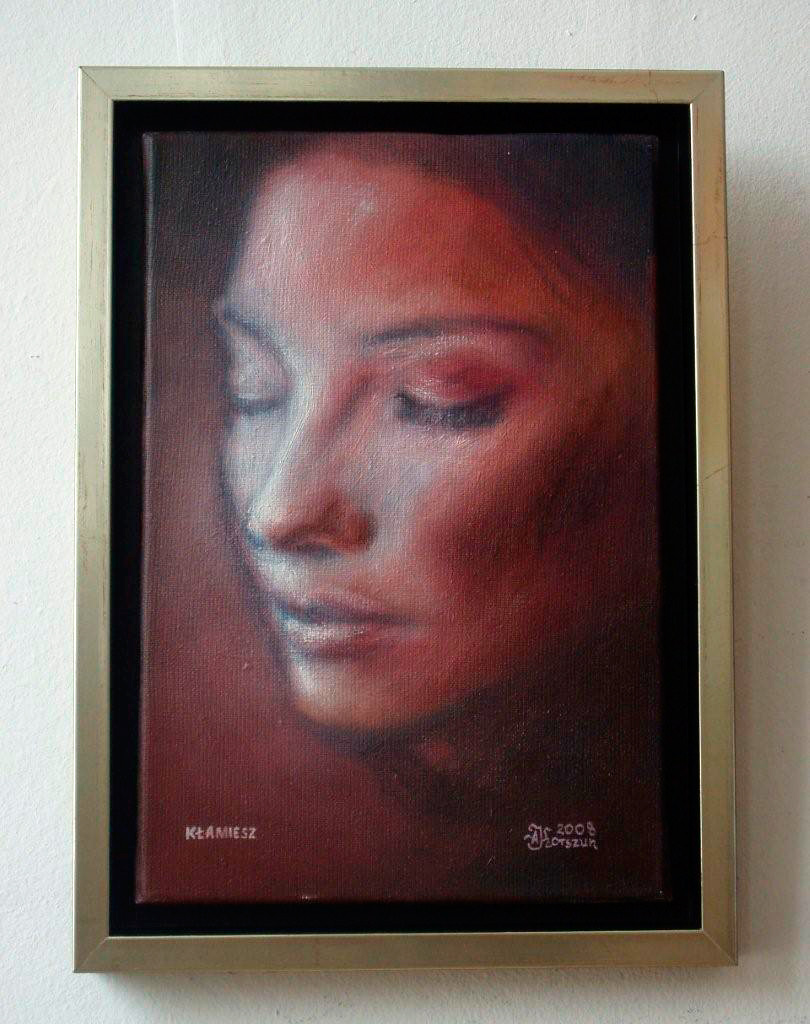 Adam Korszun - Lie (Oil on Canvas | Größe: 25 x 35 cm | Preis: 1200 PLN)