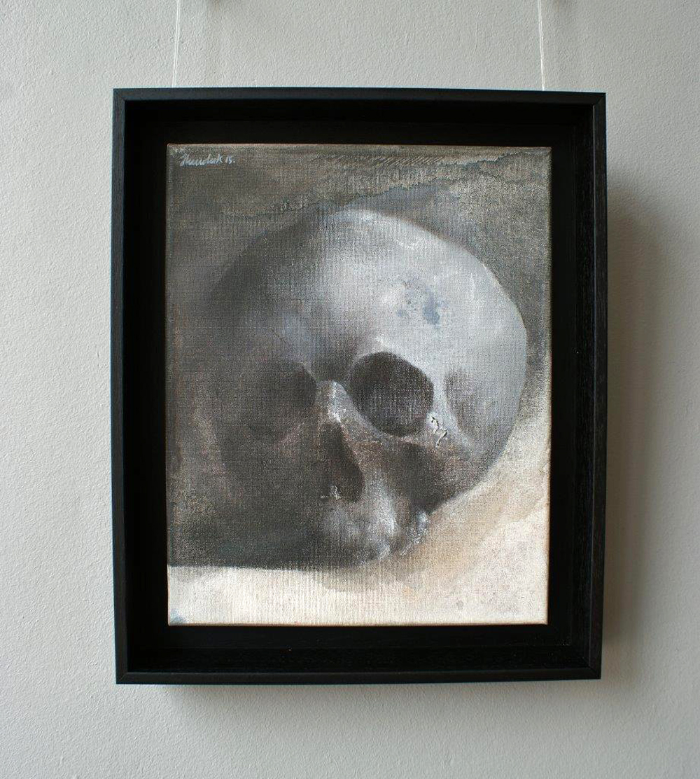 Łukasz Huculak - Skull No. 3 (Oil on Canvas | Wymiary: 30 x 36 cm | Cena: 2300 PLN)