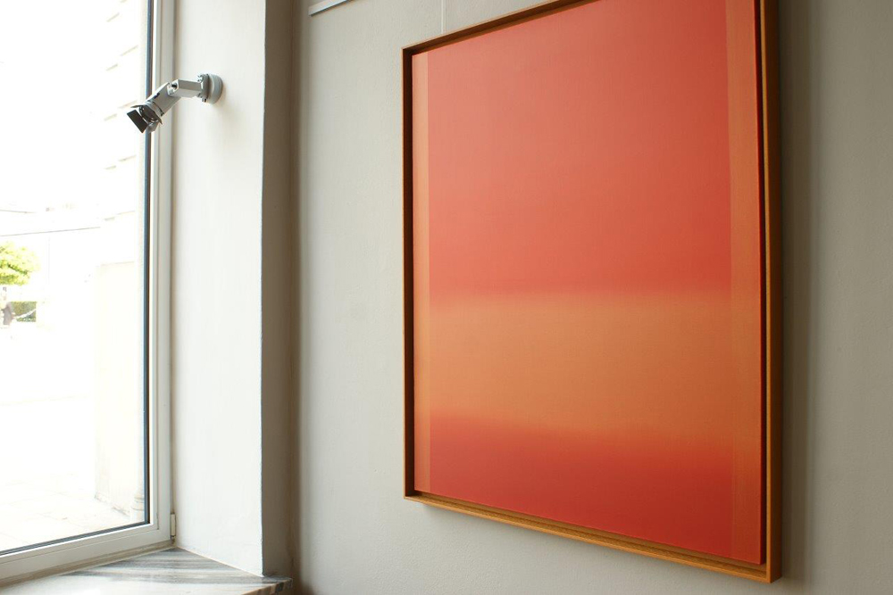 Anna Podlewska - Gold wave in the red (Oil on Canvas | Wymiary: 106 x 126 cm | Cena: 7000 PLN)