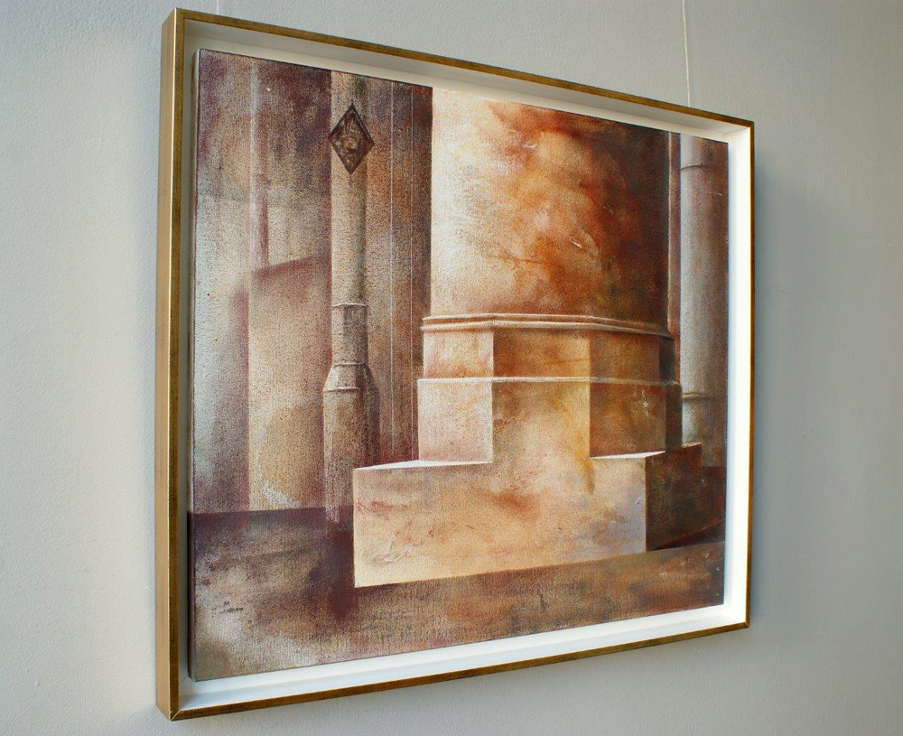 Łukasz Huculak - Architectural fragment (Oil on Canvas | Wymiary: 76 x 66 cm | Cena: 5300 PLN)