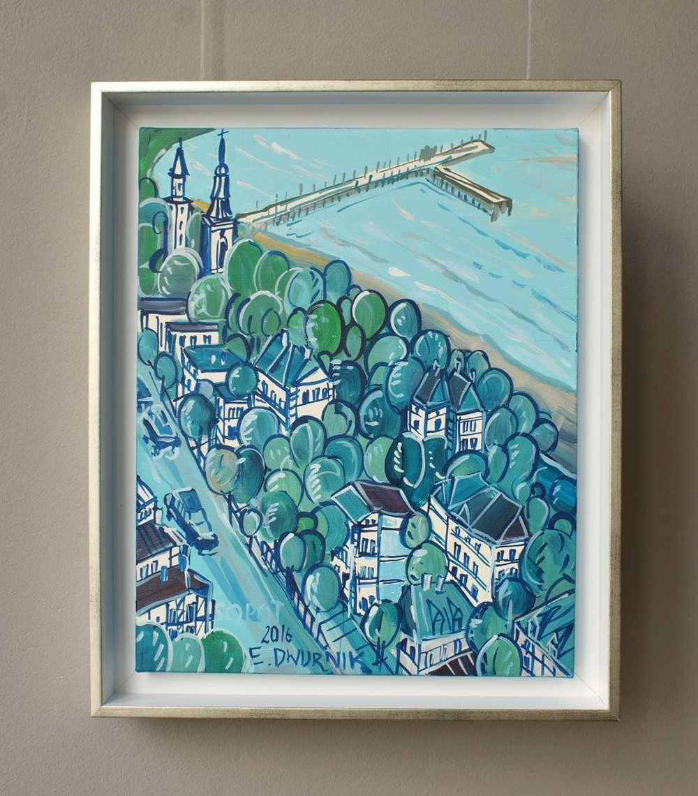 Edward Dwurnik - Sopot (Oil on Canvas | Size: 39 x 47 cm | Price: 7000 PLN)