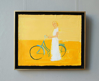Jacek Łydżba : Cyclist II : Oil on Canvas