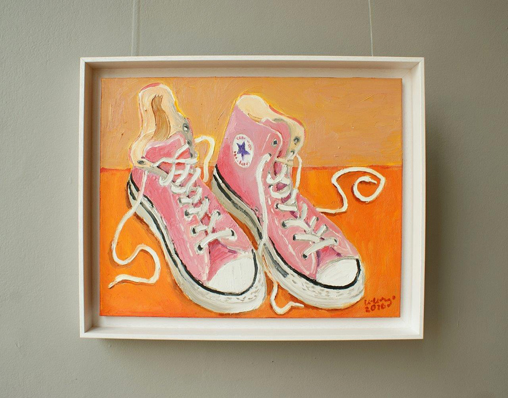 Krzysztof Kokoryn - Converse (Oil on Canvas | Size: 56 x 46 cm | Price: 1800 PLN)