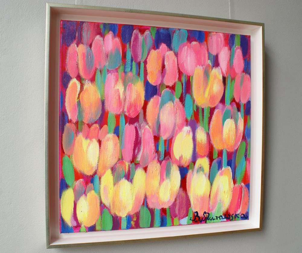 Beata Murawska - Pink thought (Oil on Canvas | Größe: 56 x 56 cm | Preis: 3000 PLN)