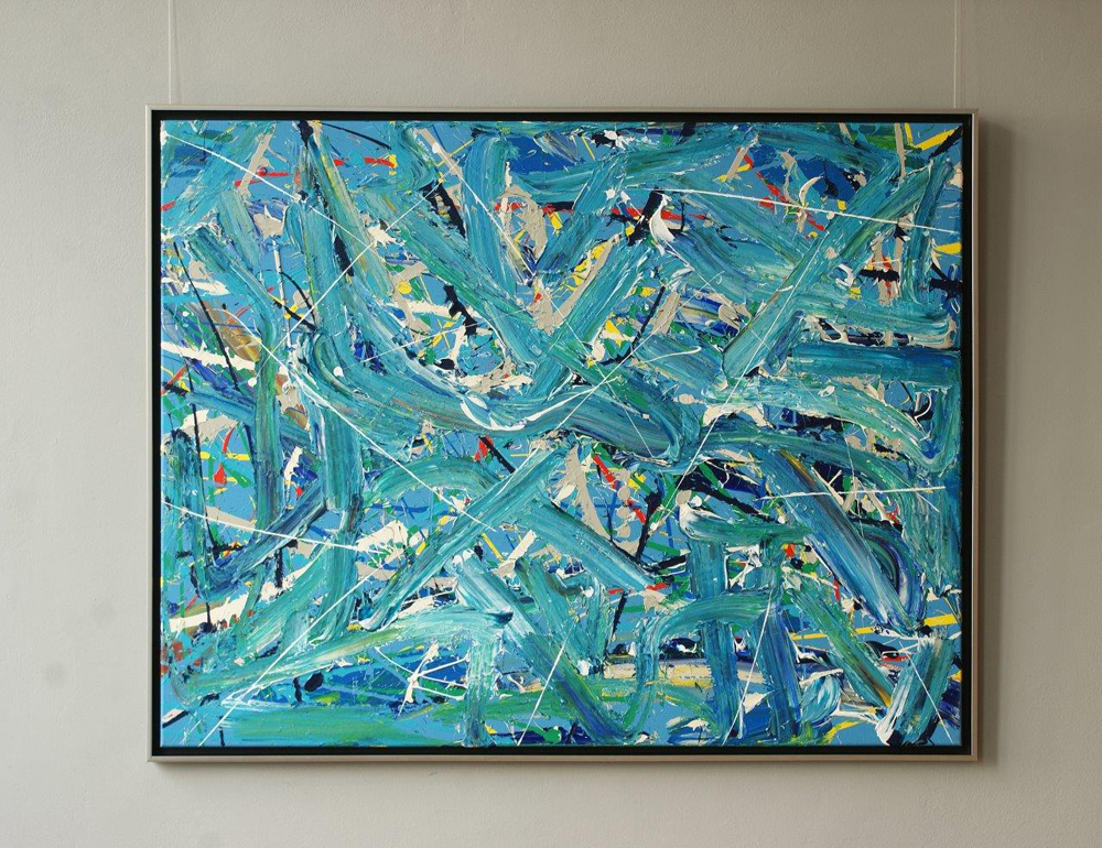 Edward Dwurnik - Abstract painting No 345 (Oil on Canvas | Size: 152 x 120 cm | Price: 28000 PLN)