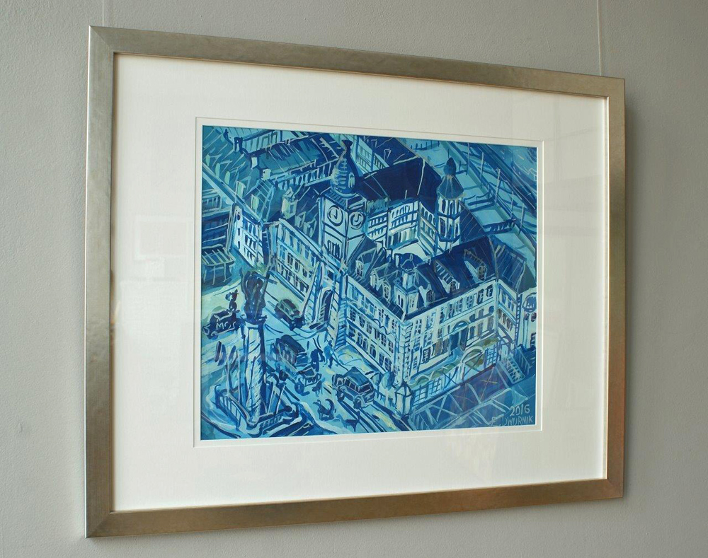 Edward Dwurnik - Blue Royal Castle (Tempera on cardboard | Size: 87 x 70 cm | Price: 8500 PLN)