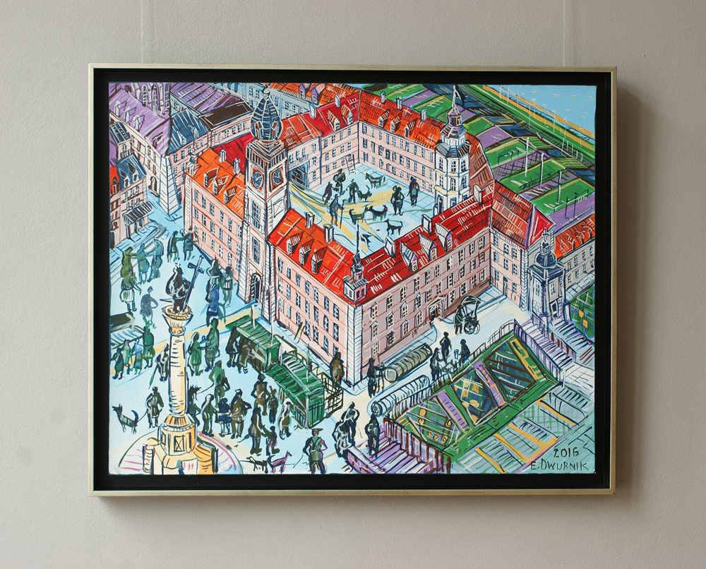 Edward Dwurnik - Royal Castle in Warsaw (Oil on Canvas | Size: 87 x 71 cm | Price: 16000 PLN)