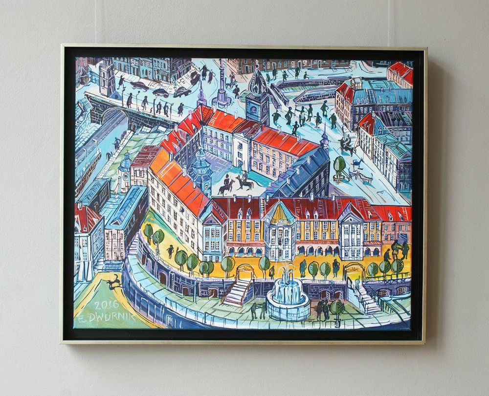 Edward Dwurnik - Warsaw Royal Castle (Oil on Canvas | Size: 87 x 71 cm | Price: 15000 PLN)