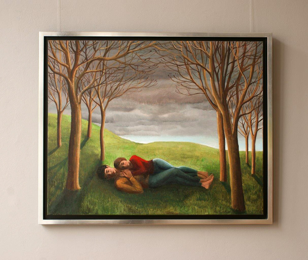 Katarzyna Karpowicz - Sleeping couple (Oil on Canvas | Wymiary: 116 x 97 cm | Cena: 8000 PLN)