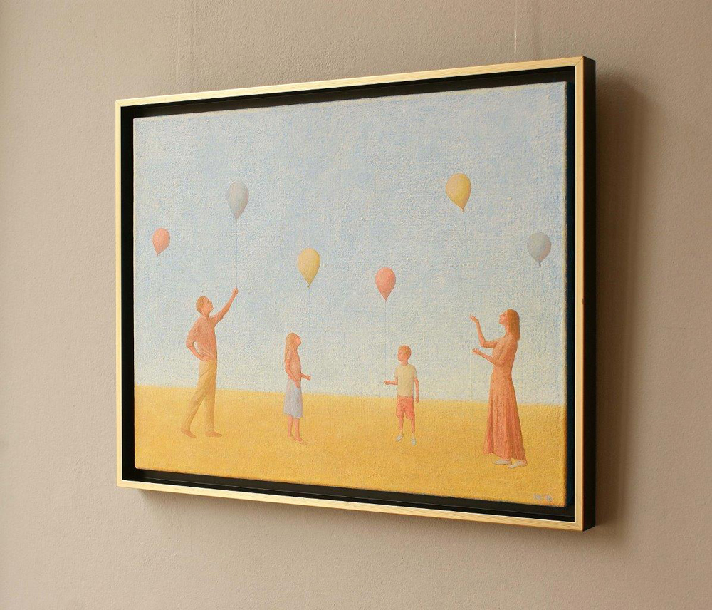 Mikołaj Kasprzyk - Balloons (Oil on Canvas | Size: 70 x 55 cm | Price: 4500 PLN)