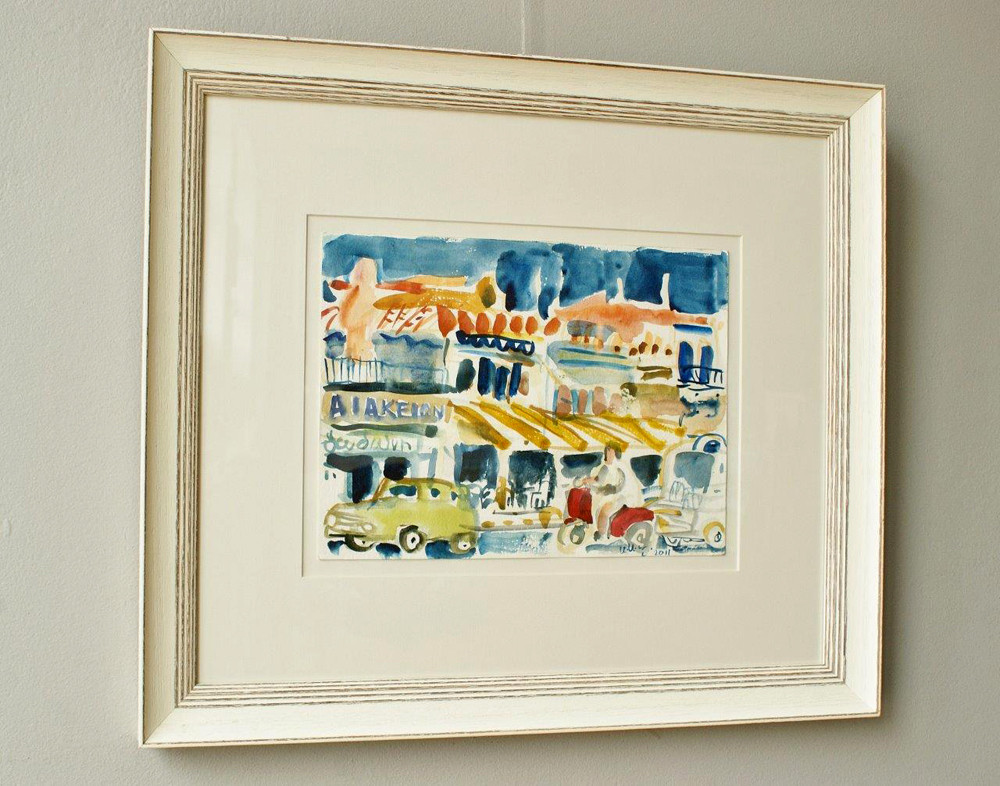 Krzysztof Kokoryn - In the seaside resort (Guache on  paper | Size: 57 x 51 cm | Price: 1500 PLN)